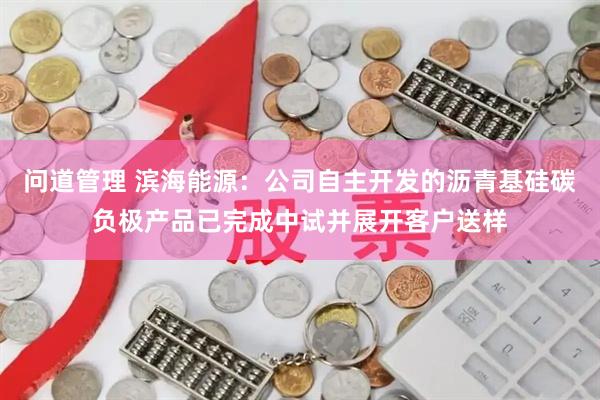 问道管理 滨海能源：公司自主开发的沥青基硅碳负极产品已完成中试并展开客户送样